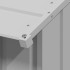 Caseta para perros con techo acero galvanizado 131x101x102