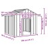 Caseta para perros con techo acero galvanizado 131x101x102