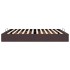Estructura cama otomana sin colchón marrón oscuro 160x200