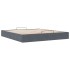 Estructura cama otomana sin colchón gris oscuro 160x200