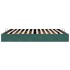 Estructura de cama otomana sin colchón verde oscuro 160x200