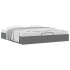 Estructura cama otomana sin colchón tela gris oscuro 160x200