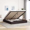 Estructura cama otomana sin colchón marrón oscuro 180x200cm