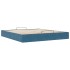 Estructura de cama otomana sin colchón azul oscuro 180x200