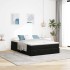 Estructura de cama otomana con colchón terciopelo