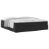 Estructura de cama otomana con colchón negro