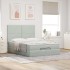 Estructura cama otomana colchones gris claro