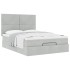 Estructura cama otomana colchones gris claro