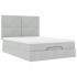 Estructura cama otomana colchones gris claro