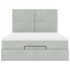 Estructura cama otomana colchones gris claro