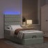 Estructura cama otomana colchones gris claro