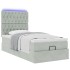 Estructura cama otomana colchones gris claro