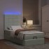 Estructura cama otomana colchones gris claro