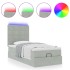 Estructura cama otomana colchones gris claro