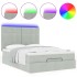 Estructura cama otomana colchones gris claro