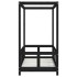 Estructura de cama para niños madera de pino negro 70x140