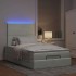 Estructura cama otomana colchones gris claro