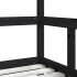 Estructura de cama para niños madera de pino negro 70x140