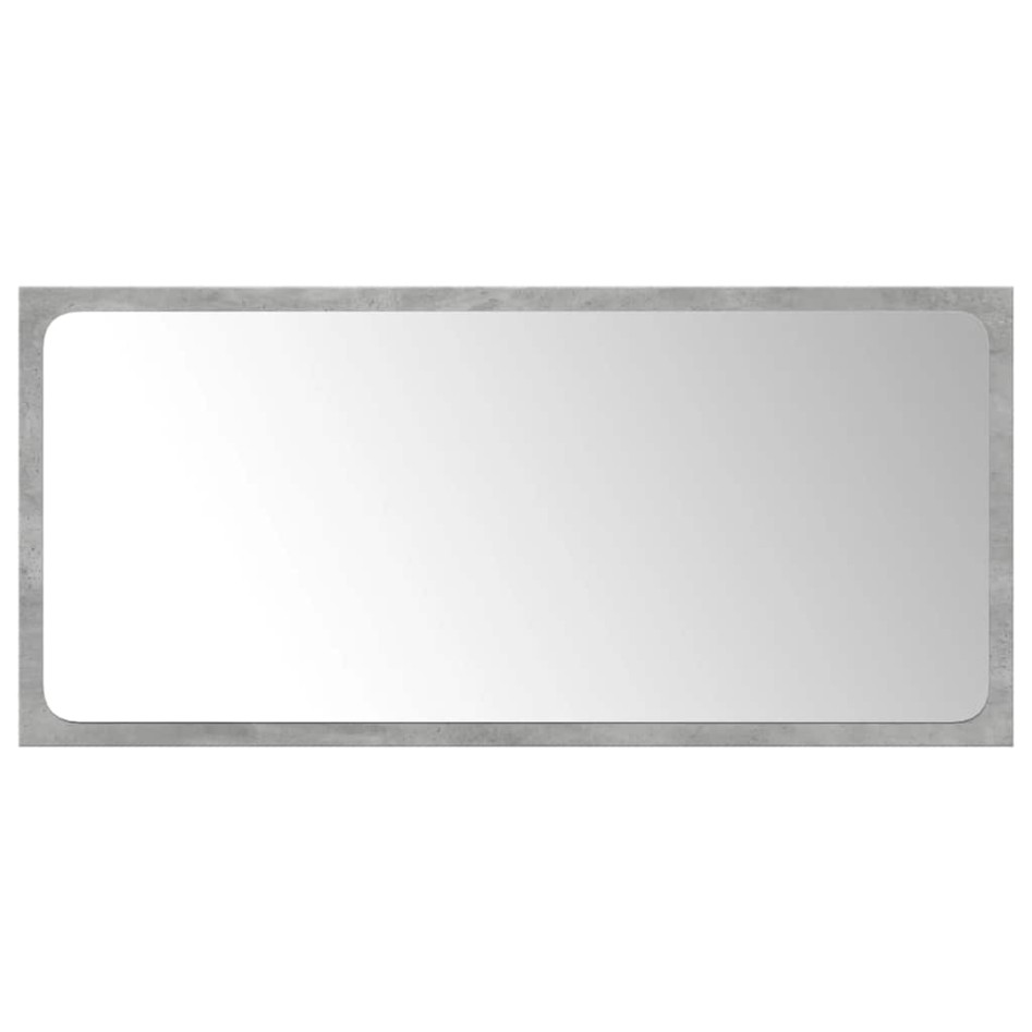 Set muebles de baño 2 piezas madera contrachapada gris