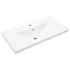 Set muebles de baño 2 piezas madera contrachapada gris