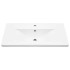 Set muebles de baño 2 piezas madera contrachapada gris