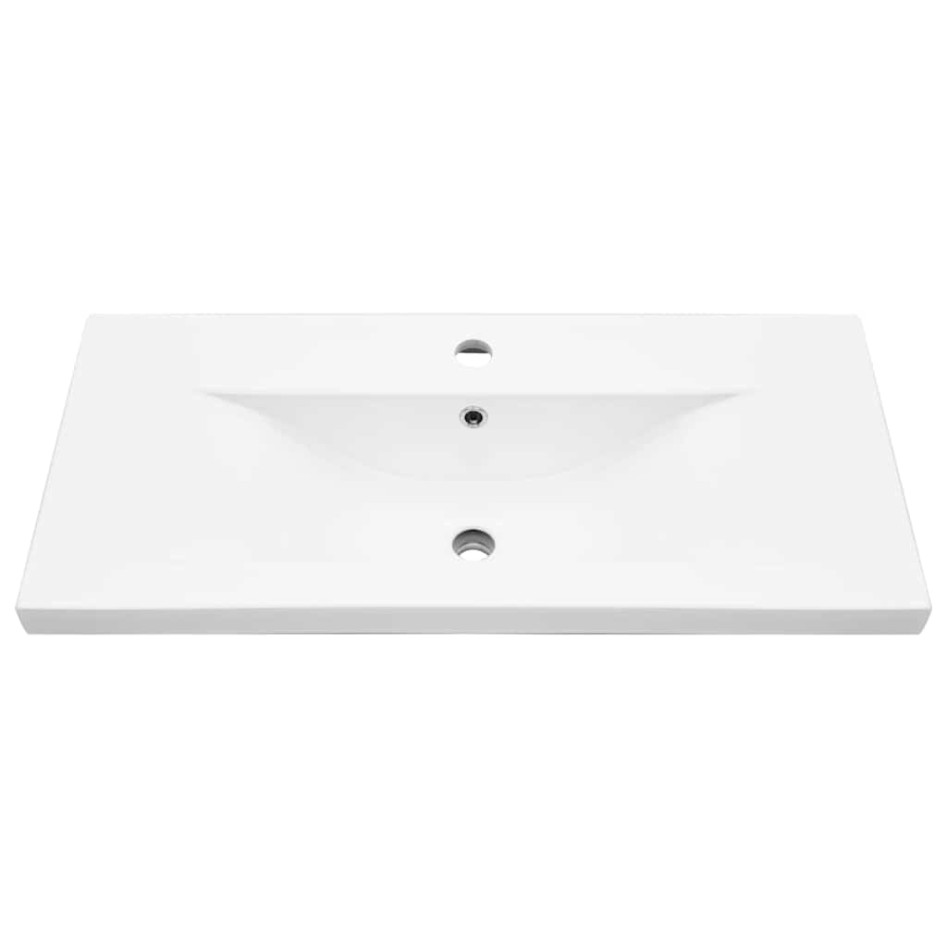 Set muebles de baño 2 piezas madera contrachapada gris