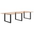 Patas para mesa comedor forma U 2uds acero negro