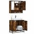 Set de muebles baño 2 pzas madera contrachapada roble