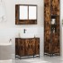 Set de muebles baño 2 pzas madera contrachapada roble