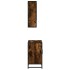 Set de muebles baño 2 pzas madera contrachapada roble