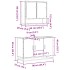 Set de muebles baño 2 pzas madera contrachapada roble