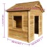 Casa de juegos de jardín madera de pino 120x120x146