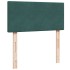 Estructura de cama otomana con colchón terciopelo verde