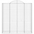 Cesta gaviones forma arco hierro galvanizado 200x50x200/220