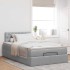 Cama otomana con colchón gris claro 120x200 cm