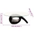 Mesa de centro superficie ovalada de vidrio negro