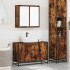 Set de muebles baño 2 pzas madera contrachapada roble