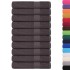 Toallas de sauna 10 uds 100% algodón antracita 80x200 cm