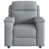 Sillón reclinable de masaje de tela gris