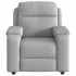 Sillón de masaje reclinable de tela gris