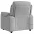 Sillón de masaje reclinable de tela gris