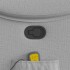 Sillón de masaje reclinable de tela gris
