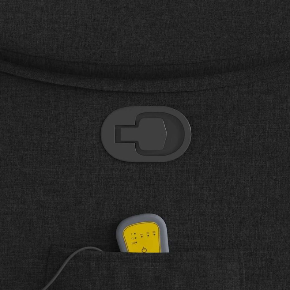 Sillón reclinable de masaje de tela