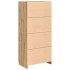 Armario de madera de ingeniería roble artesanal 80x52x180
