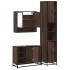 Set de muebles baño 3 pzas madera contrachapada roble