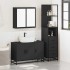 Juego de muebles de baño 3 pzas madera contrachapada