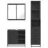 Juego de muebles de baño 3 pzas madera contrachapada