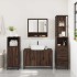 Set de muebles baño 3 pzas madera contrachapada roble
