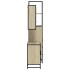 Set de muebles de baño 3 pzas madera contrachapada roble