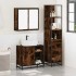 Set de muebles baño 3 pzas madera contrachapada roble